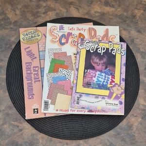 ASSORTED Patterned & Solid Color Paper Pad Set, 57 Sheets Total, 2 Sizes